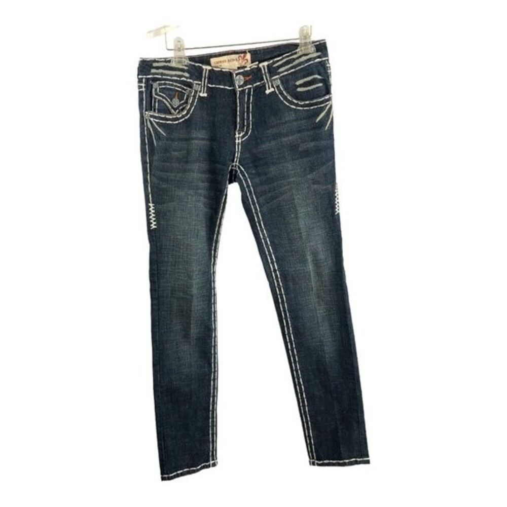 Laguna Beach Women’s Designer Blue Slim Straight Mid-Rise Jeans Size 30‎